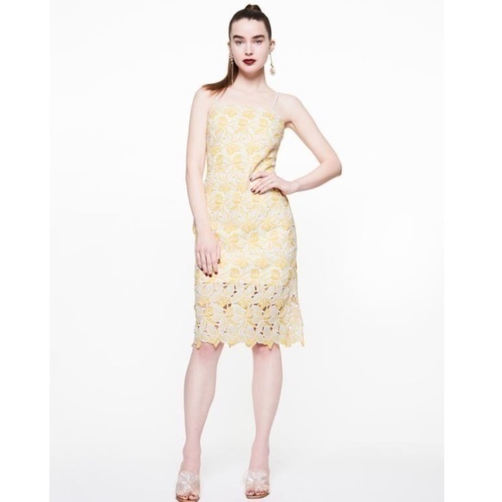 Betsey Johnson LEMON LACE DRESS YELLOW